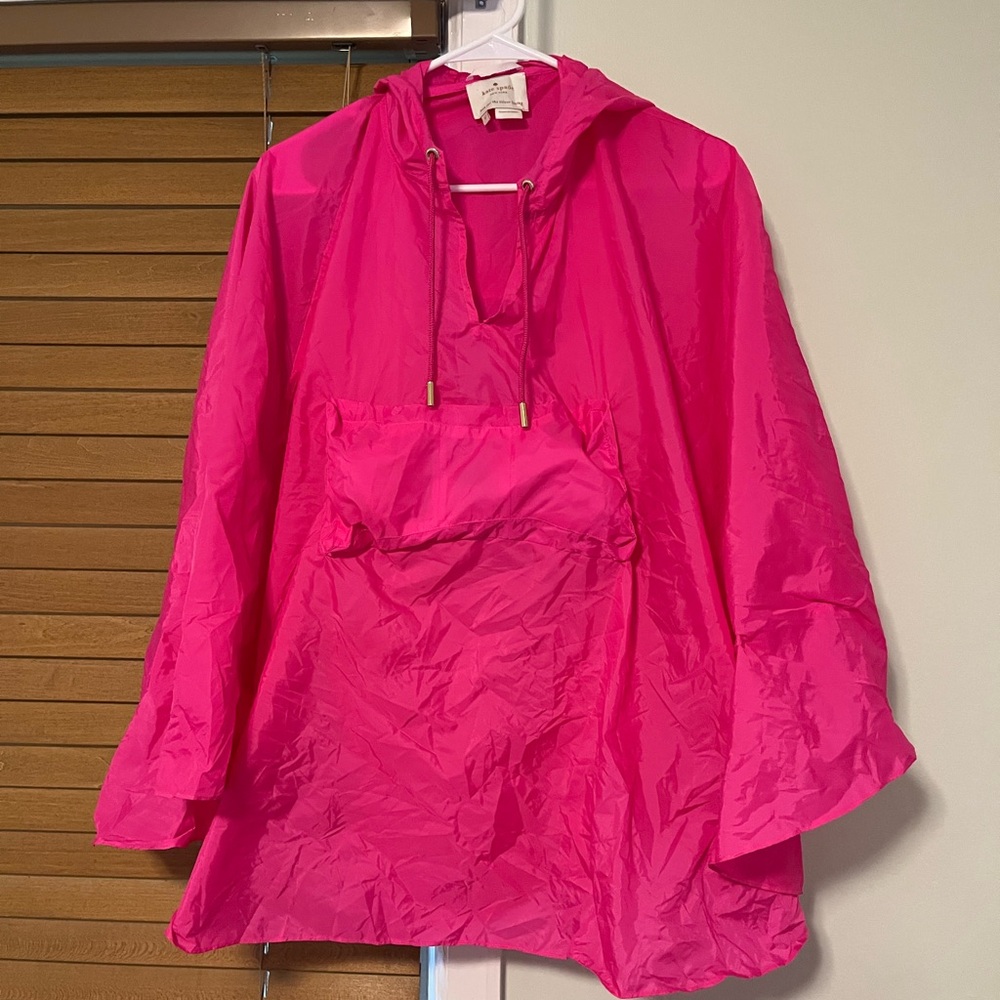 Kate Spade Women's Pink Hooded Poncho